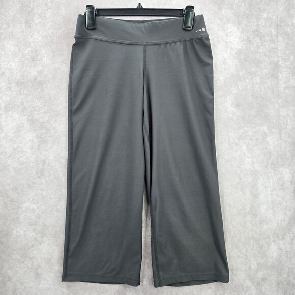 Xersion Performance Wear Semi Fitted Active Cropped Pant Bottom Gray Small - Picture 1 of 7
